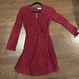FLASH SALE Tis The Season!  Stretchy Lace Red Dress